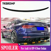 For Audi A4 B9 4 Door Sedan 2016 2017 2018 S4 Style High Quality Carbon Fiber Rear Wing Roof Rear Box Decorated Spoiler