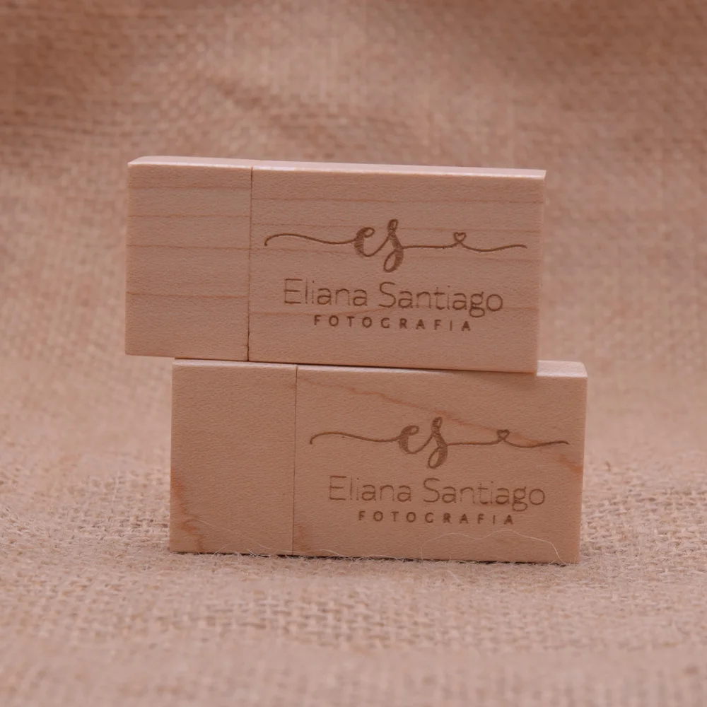 (10 бесплатных логотипов на заказ) деревянная бамбуковая + коробка USB