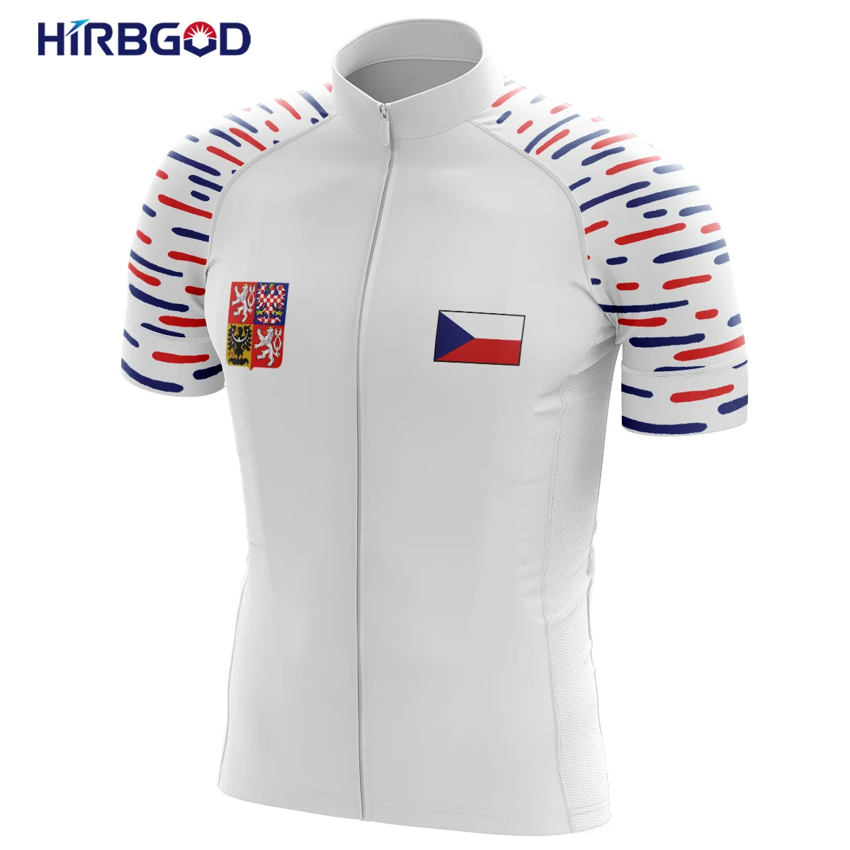 

Мужская Трикотажная футболка HIRBGOD 2021 с коротким рукавом, Джерси для велоспорта из Чешской серии, эмблема национального флага, велосипедная ...