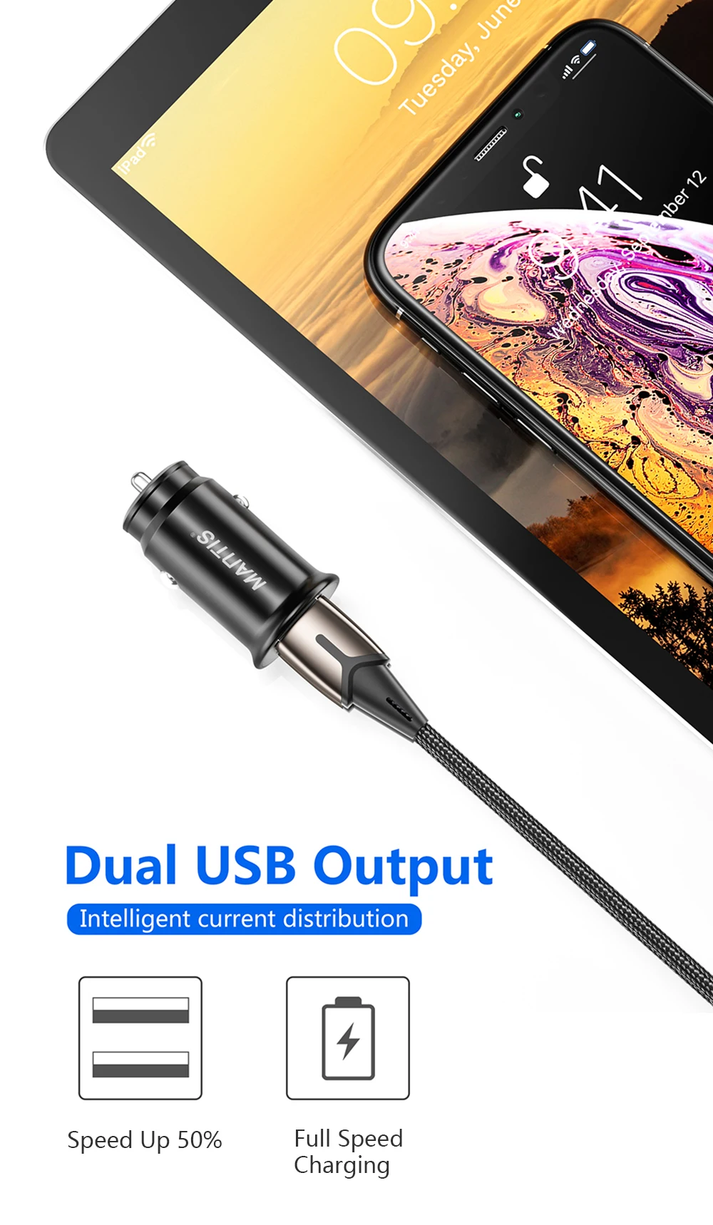 MANTIS USB Автомобильное зарядное устройство для samsung S10 Xiaomi Redmi Note 7 iPhone 11 Pro MAX X XR XS 8 Mini USB автомобильный адаптер зарядного устройства для телефона в автомобиле