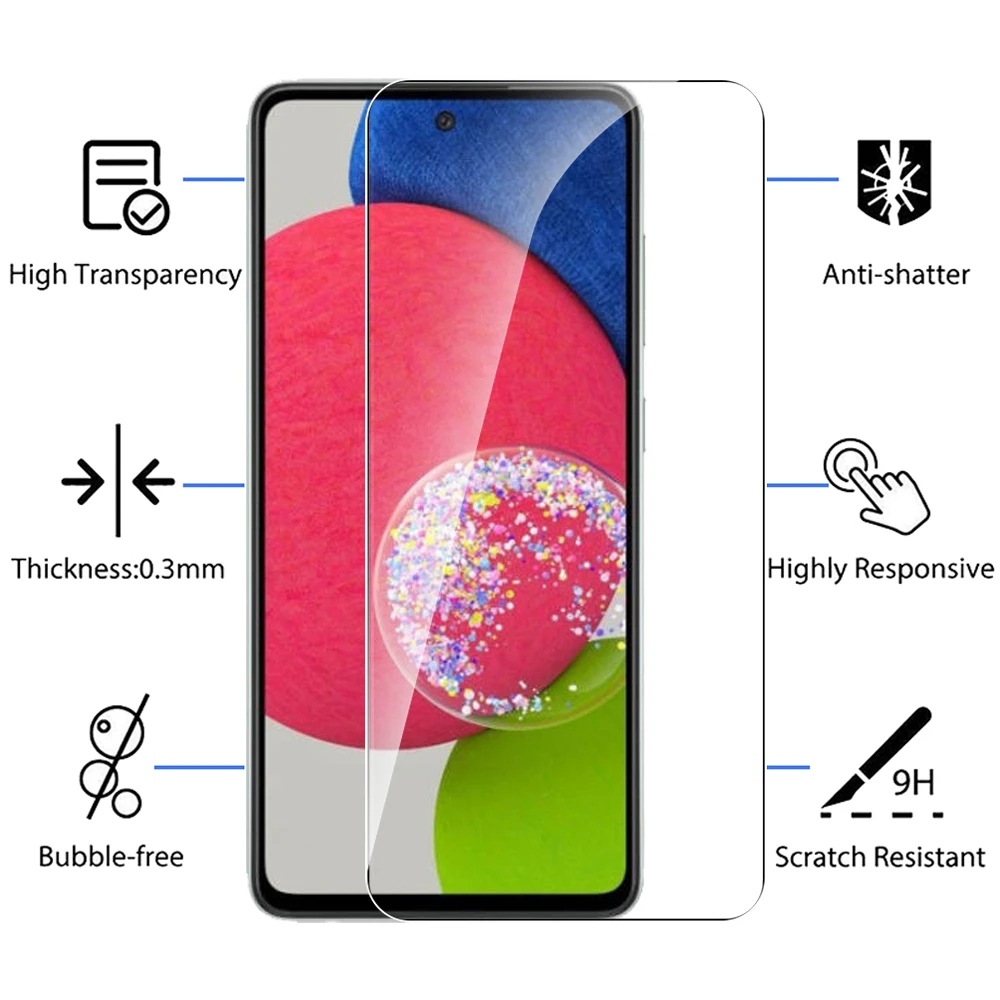 4 шт. 10D закаленное стекло для Samsung Galaxy A52S 5G Защита экрана A52 Samsun A 52S 52A защитная