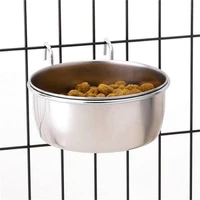 3 sizes dog cat bowls stainless steel travel hanging feeding feeder water bowl for pet dog cats puppy outdoor food dish