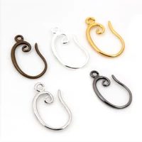 20pcs 10pair 9x1611x19mm brass french earring hooks wire settings jewelry making womens fashion earrings 2019