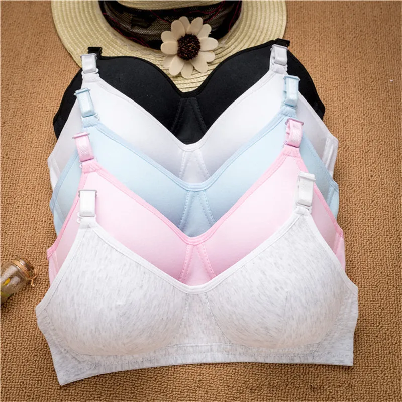 

2021 Girls Training Bra Wireless Thin Cup Bra Fashion Comfortable Teenage Underwear