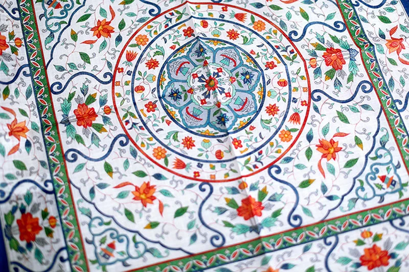 48*48 см роскошный носовой платок в японском стиле женские хлопковые косынки