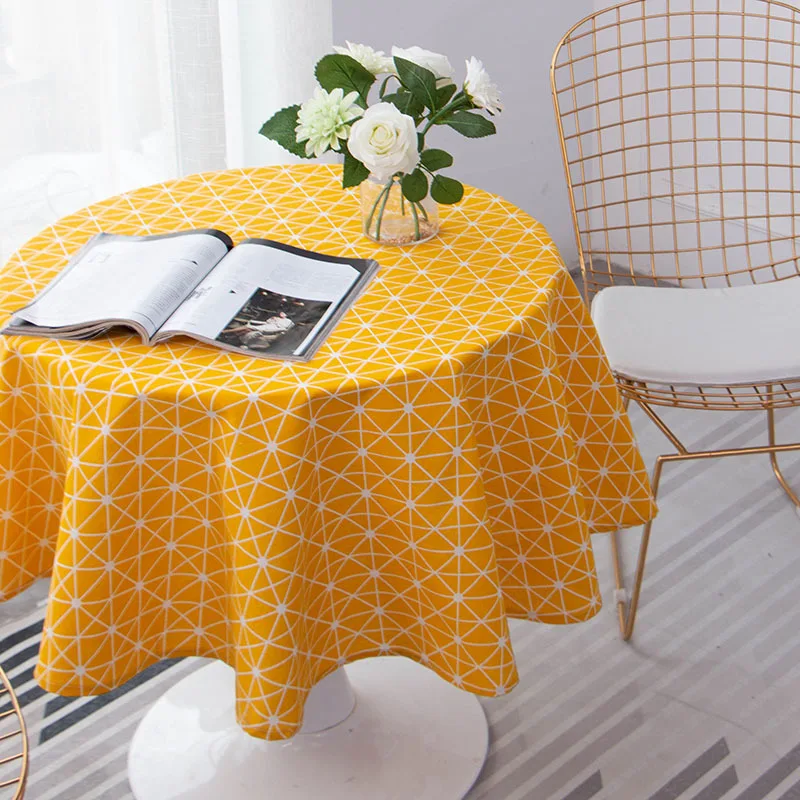 Kitchen Tablecloth Round Dinner Table Cloth Dinning Room Desk Cover for Event Wedding Birthday Party 100cm 150cm | Дом и сад