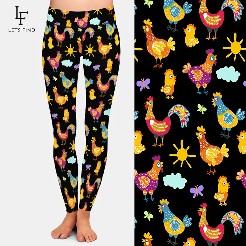 LETSFIND Новая модная высокая Талия размера плюс для женщин длинные леггинсы 3D