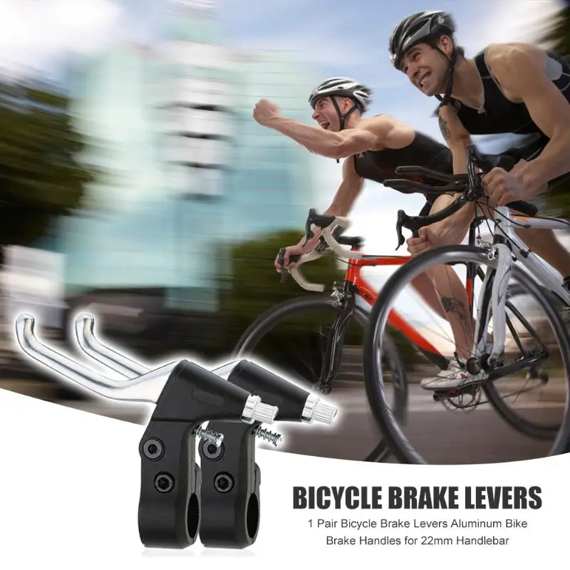 

1 Pair Bicycle Brake Levers Aluminum Bike Brake Handles for 22mm Handlebar Cycling Parts Bike Brakes Handles Replacement