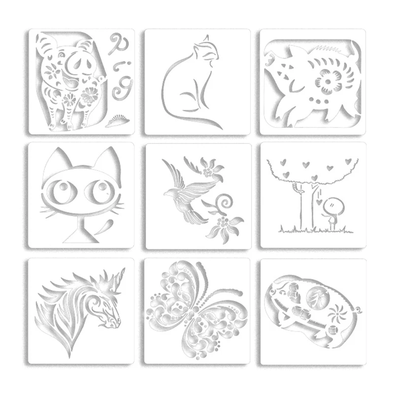 

9 шт., Детский Школьный набор с мультяшными животными