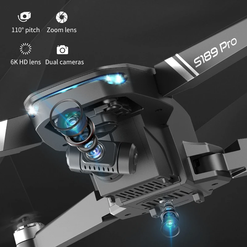 Dron plegable de 3 ejes card&aacute;n con GPS, c&aacute;mara HD 6K 4K 5G, WIFI, antivibraci&oacute;n, fotograf&iacute;a, sin escobillas, distancia m&aacute;xima de 1000M, juguetes, nuevo-3