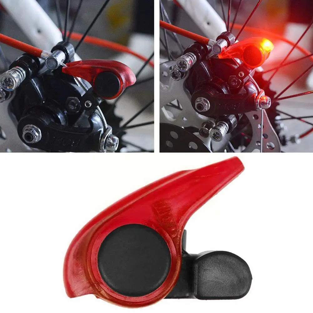 Mountain Bike Mini Brake Led Light Waterproof Safety Red Travel Automatic Control Bicycle Accessories Signal Warning H7s8 | Спорт и