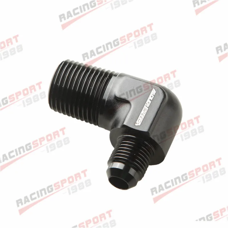 

AN6 6AN AN -6 to 1/2" NPT 90 Degree MALE ALUMINIUM FITTING ADAPTER