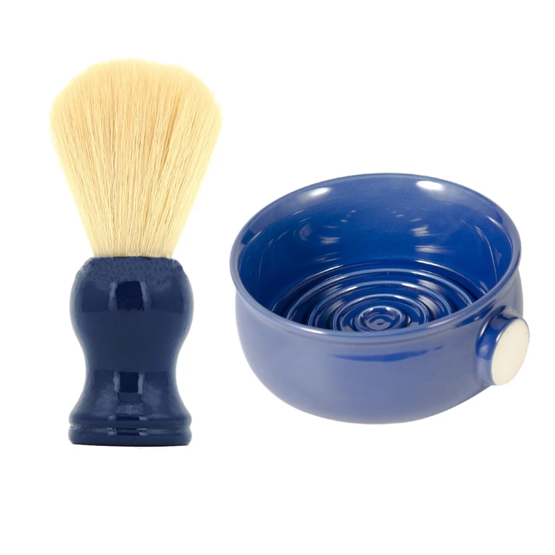 

Men's Shaving Set Shaving Soap Cream Bowl Shaving Brush Ceramic Shaving Bowl for Men Grooming Tool