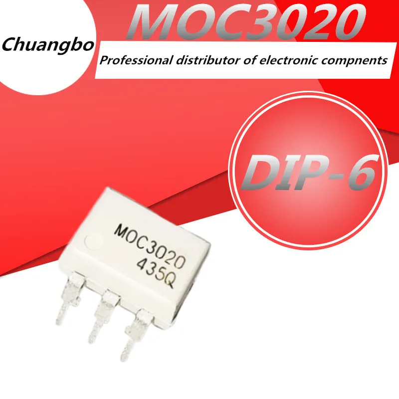 10 шт./лот MOC3020 DIP6 3020 DIP Оптрон Lsolator New SIP-6