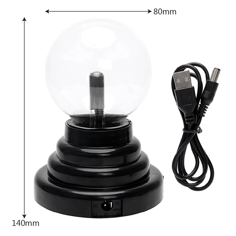 

Novetly 3 Inch Magical Glow Magic Static Ion Ball Lightning Atmosphere Night Light Birthday Gift Party Home Decoration