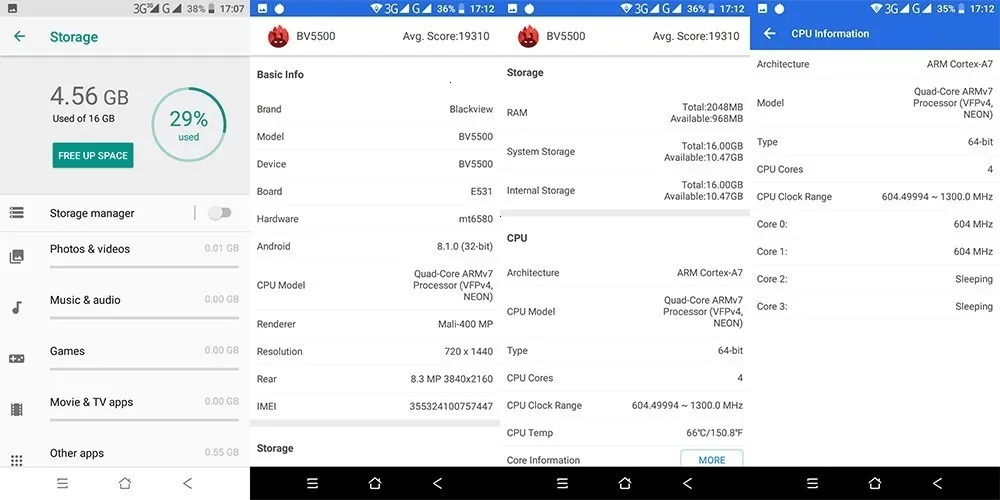 Blackview BV5500 водонепроницаемый противоударный прочный мобильный телефон android 8,1 5," MTK6580 четырехъядерный 2 ГБ+ 16 Гб 3g смартфон с двумя sim-картами