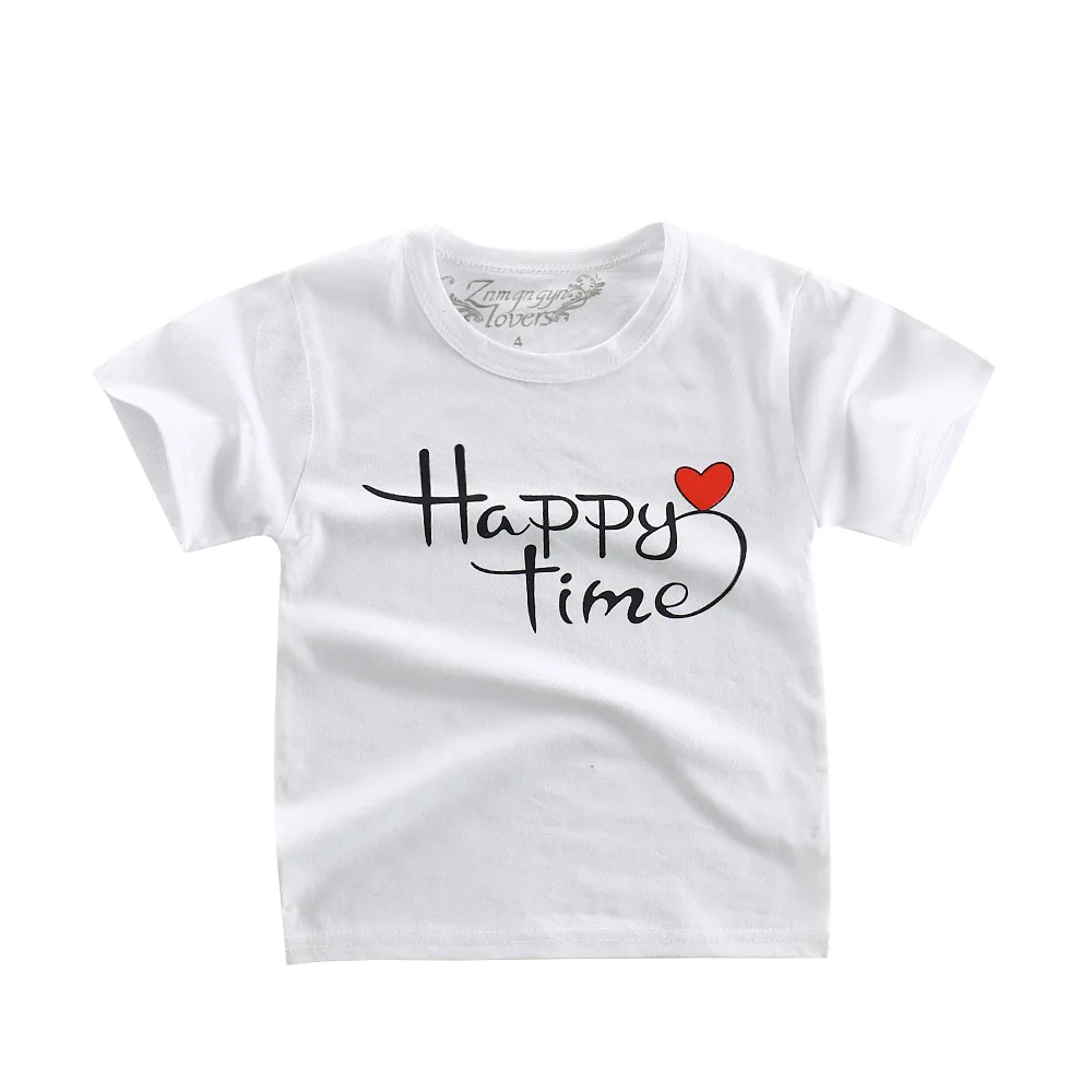 Футболка для маленьких мальчиков и девочек летние повседневные топы с короткими