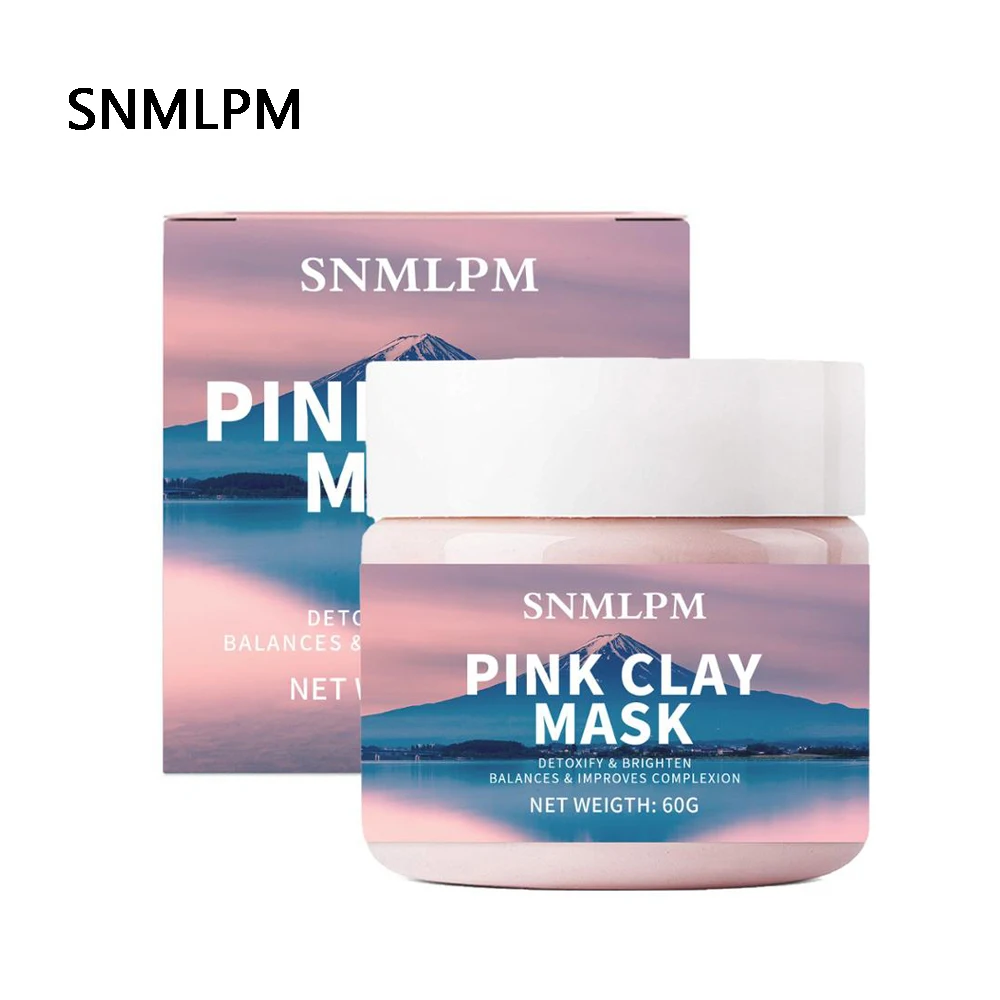 Маска для лица 60 мл розовая грязевая маска контроль жирности Глубокая очистка