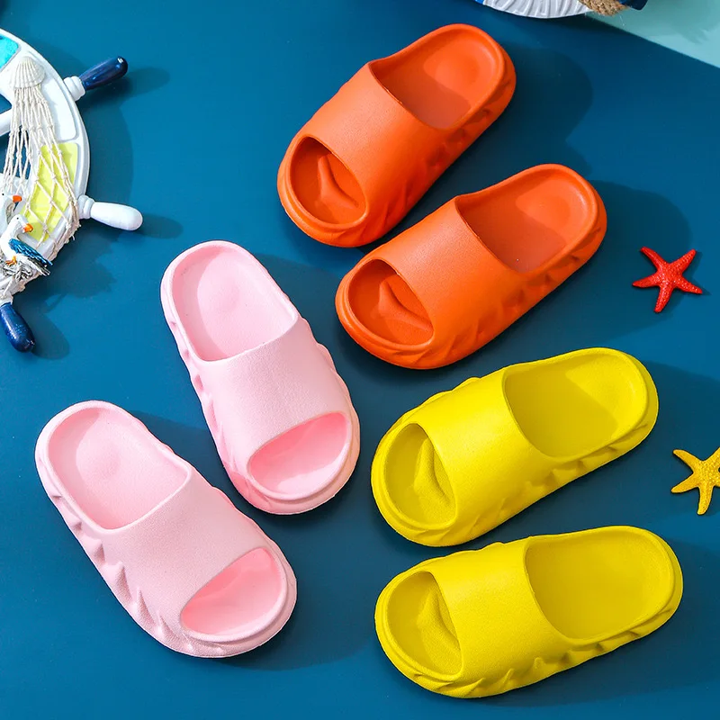 

Children's Slippers Summer 2021 New Boys and Girls Non-slip Soft Bottom Simple Fashion Home Bathroom Kids Shoes KF30