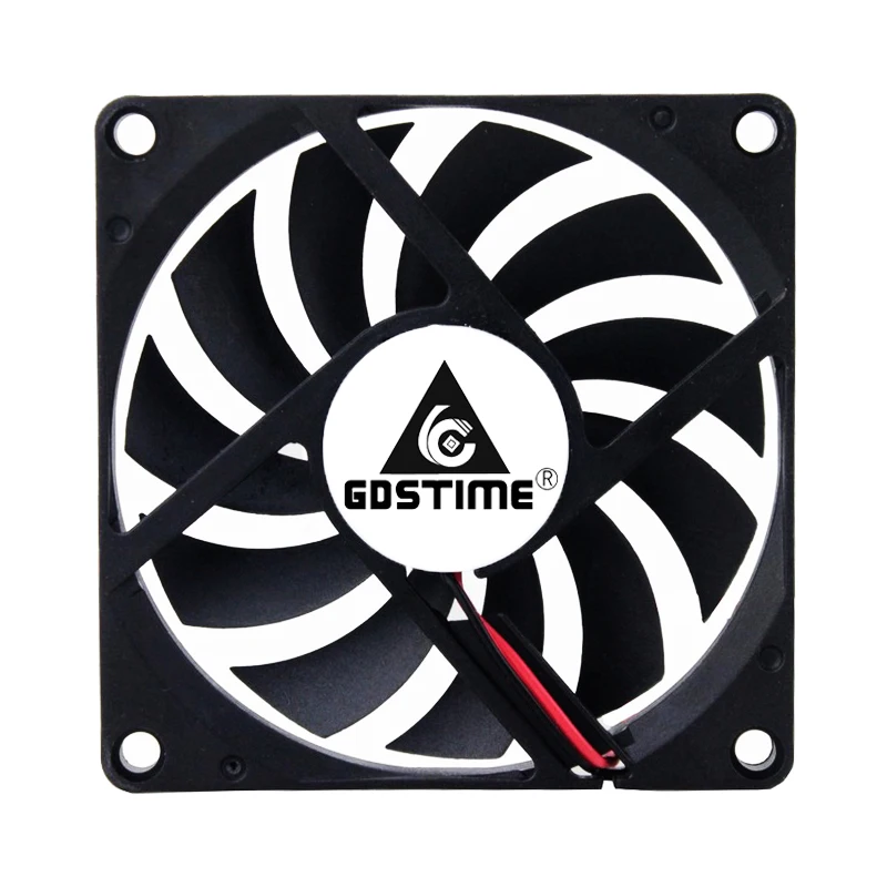 1 шт. Gdstime DC 5 в 12 В 24 2 контакта 3 USB 80 мм 80x80x10 двойной шар ПК бесщеточный осевой