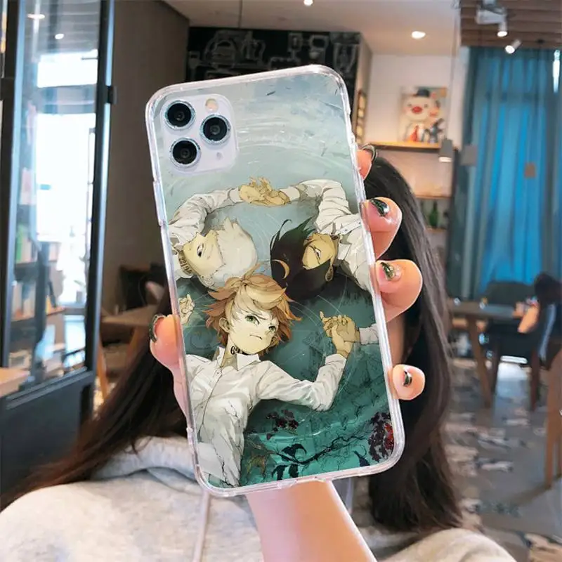 

The Promised Neverland Japan anime Phone Case Transparent soft For iphone 5 5s 5c se 6 6s 7 8 11 12 plus mini x xs xr pro max