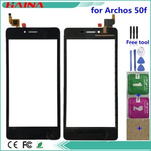 Бесплатные инструменты сенсорный экран сенсорная панель для Archos 50F неоновый сенсорный экран дигитайзер переднее стекло