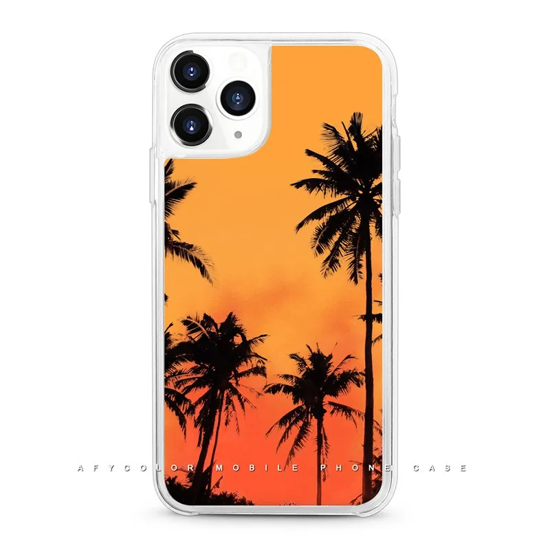 2019 светящийся неоновый песок чехол для телефона в темноте фосфоресцирующий