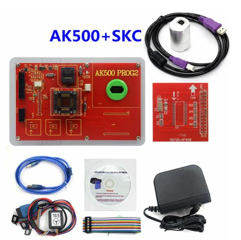 Новейший AK500 Prog2 полный набор AK 500 ключевой программатор AK500 SKC основной блок для Mercedes для Benz AK500 - Цвет: AK500 SKC