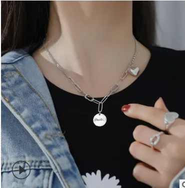 2020 модные ювелирные изделия 100% Настоящее серебро ожерелье для женщин|silver necklaces for