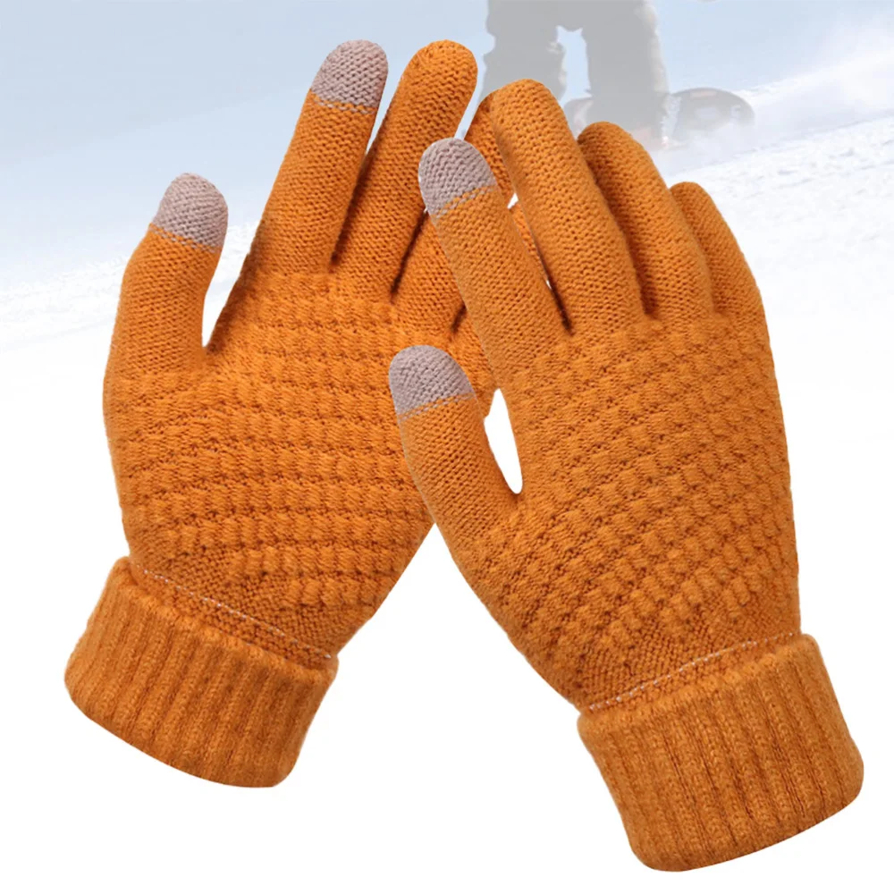 

2 Pair of Creative Unisex Knitted Touch Screen Finger Winter Warm Hands Protection Costume for Outdoor Clim