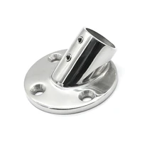 isure marine stainless steel boat hand rail fittings 30 degree 1 pipe round base