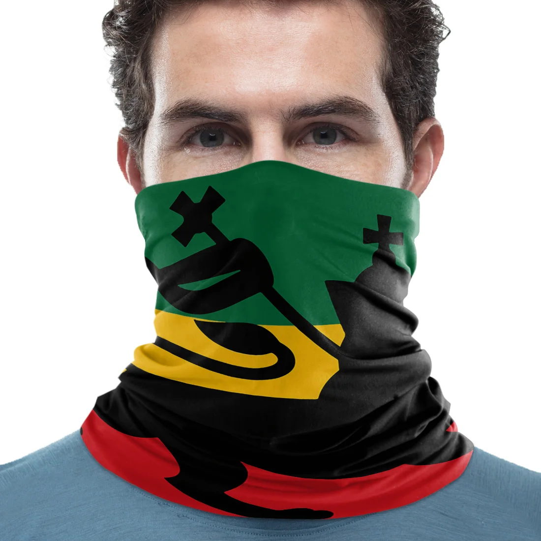 Флаг Лев страна религия крест универсальный шарф мужской дамы прямоугольный