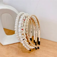 simulation pearl hairbands handmade hair hoops headbands flower hoops bride headband wedding ornaments 2022 new hair accessories