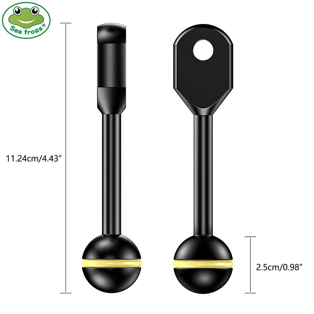 

Адаптер для камеры Seafrogs 3,5 дюйма, шарнирный держатфонарь онарика из алюминиевого сплава, аксессуары для освещения корпуса для дайвинга