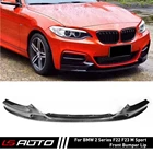 Спойлер для переднего бампера из углеродного волокна для BMW 2 серии F22 F23 M235i M240i M Sport Coupe Convertible 2013-2017