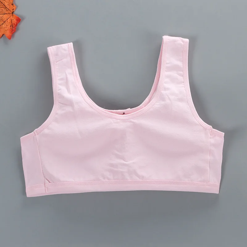 Girls vest development period student bra underwear pure cotton solid color tube top | Детская одежда и обувь