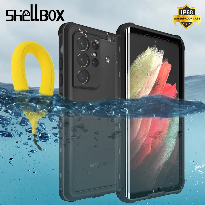 Роскошный прозрачный подводный чехол для Samsung Galaxy S21 Ultra S20 + водонепроницаемый