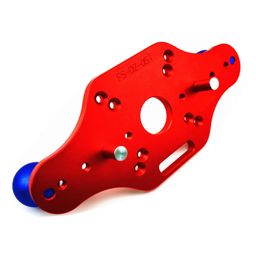 

Trimming Machine Bottom Plate Bakelite Milling Mounting Plate Electric Wood Milling Base Trimming Slotted Bottom Plate Red/Blue