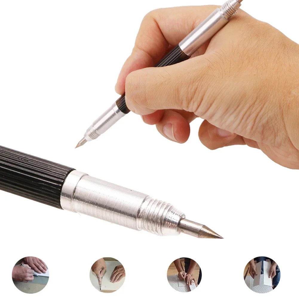 

Double End Portable Alloy Double-headed Tip Scriber Pen Marking Engraving Tools For Glass Ceramic Metal Wood Carving Hand Tool