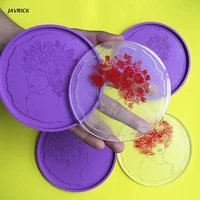 diy flower fairy tray molds diy fairy maiden resin coaster molds beauty coaster silicone molds epoxy resin casting molds