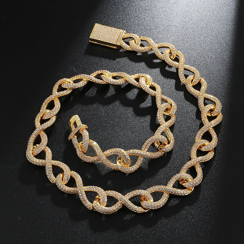 Хип-хоп 12 мм тяжелый Большой рок замок застежка Iced Out AAA Bling CZ кубический цирконий