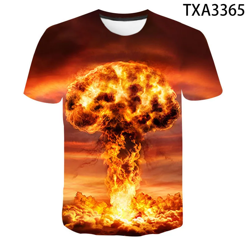 

2021 Women/Men's 3D Printed Tshirt Boy Girl Discount T-Shirt Atomic Bomb Explosion O-Neck Tshirt Boy Girl Fashion Tshirt