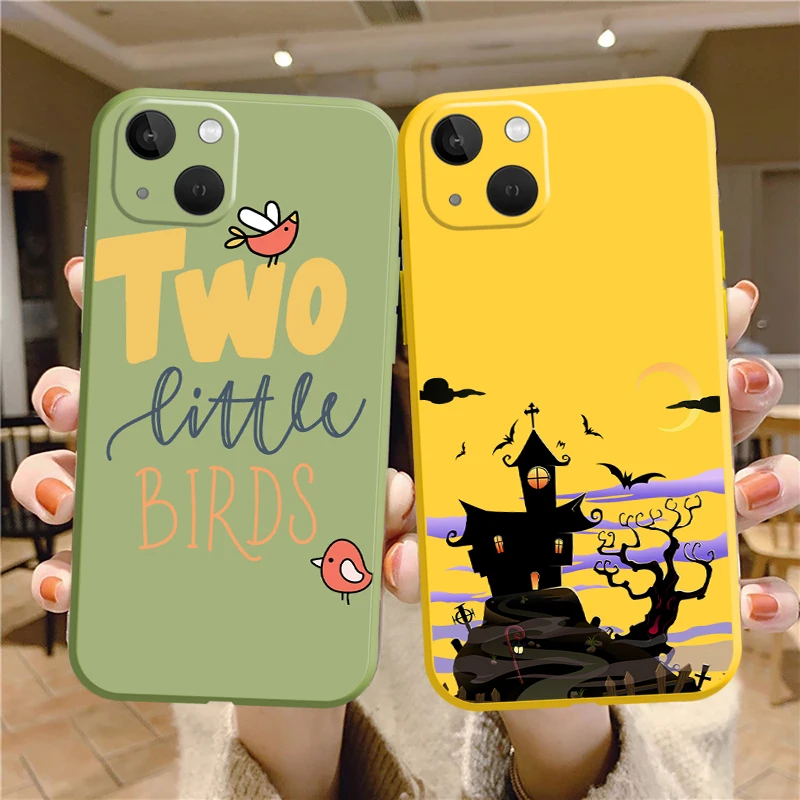 

Ghost Plant Phone Case For iPhone 11 12 13 Pro MAX 6 6S 7 8 Plus 13 12 Mini X XR XS MAX Funda Coque Carcasa Cases Back Color