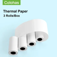 3 rollsset 5730mm thermal paper label paper for kids printer instant camera photo paper for peripage mini photo printer