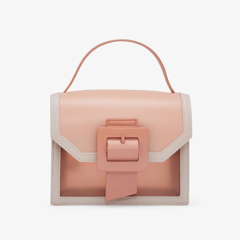 2020 Spring New Buckle Transparent Flap Bag Slim Strap Jelly Colorful Hangbag for Women Crossbody | Багаж и сумки