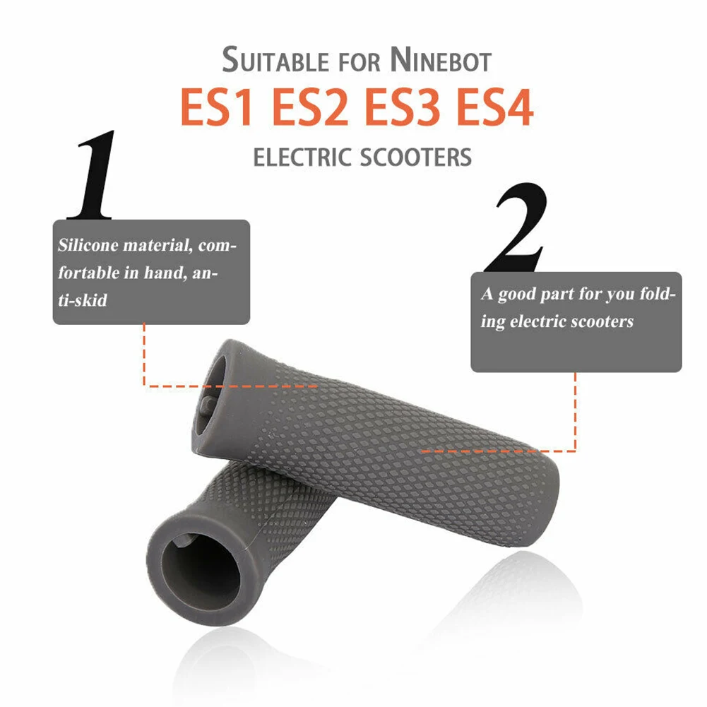 

Rhomboids Pattern Cover Practical Electric Scooter Durable Easy Install Handle Grip Professional Anti Slip Silicone For Ninebot