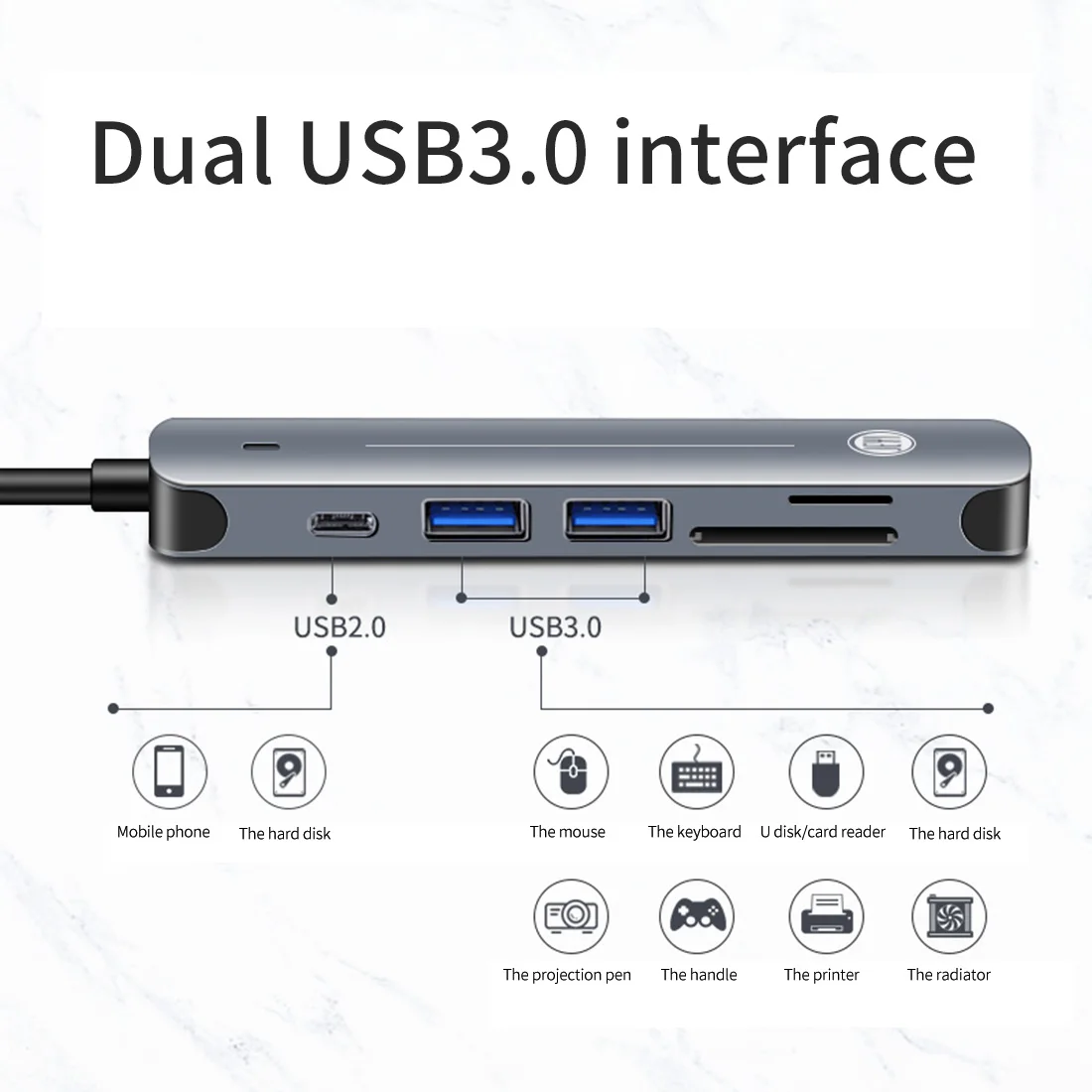 usb c концентратор type c док станция hd