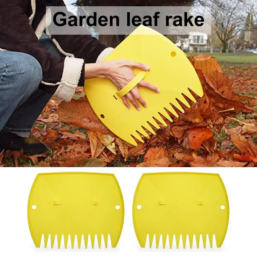

1 Pair Leaf Scoop Portable Multiple Use PP Garden Cleaning Leaf Scoop for Collecting Leaf Scoop