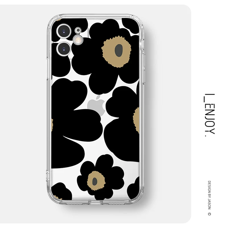 

Soft Transparent Cartoon Fashion Phone Case Shockproof Cover for iPhone 13 12 11 Pro Max SE 2020 X XR XS ip 8 7 Plus