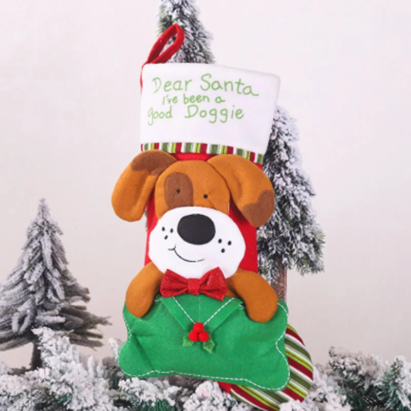 Рождественский подарок чулок носок для Санты хранение Рождественская елка